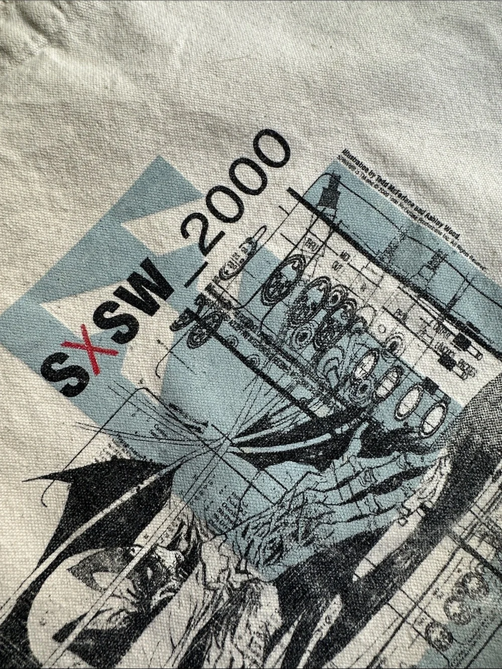 SXSW Music Millennium Edition 2000 Vintage Todd McFarlane & Ashley Wood Tote
